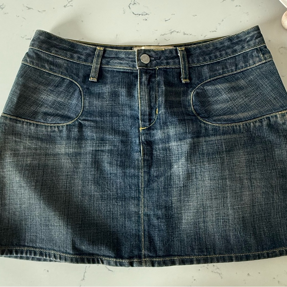 Paper Denim & Cloth Dark Blue Mini Skirt